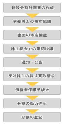 新設分割フロー